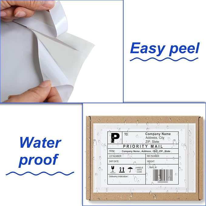 MFLABEL® Clear Top Loading Shipping Label Envelopes - Image 4