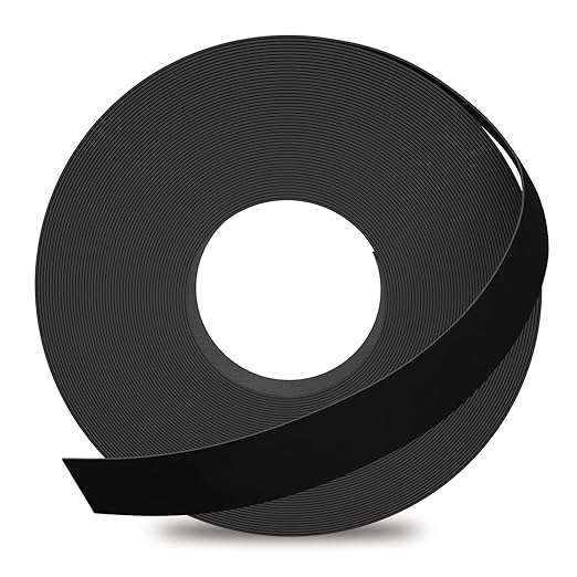 GSCIT Club Black Edge Banding, 7/8 inch x 250ft Melamine Edge Banding with Hot Melt Adhesive Preglued Cabinet Edge Banding Flexible Black Veneer Edging-DeskLoop Office