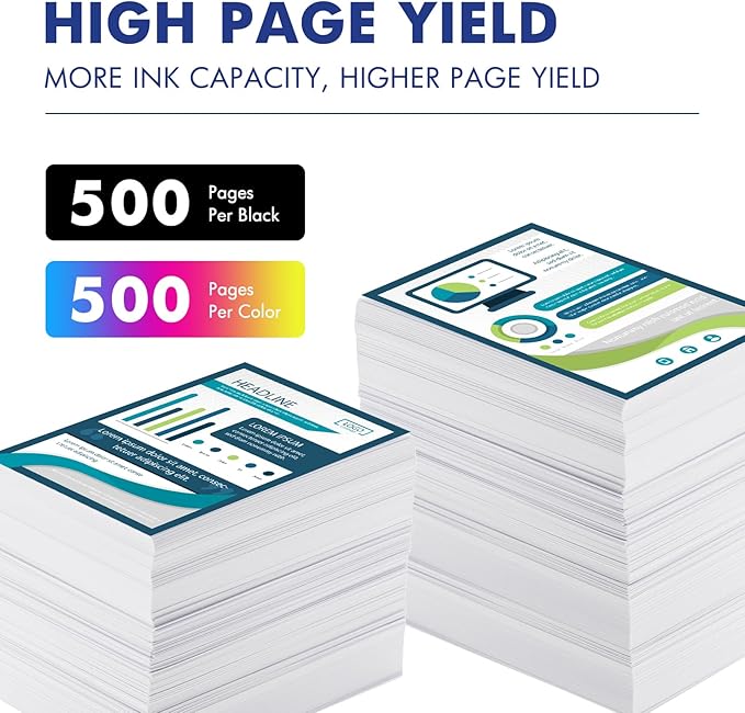 LC401XL LC401 MFC-J1010DW Ink Cartridges for Brother Printer LC 401 401XL for MFC-J1010DW MFC-J1170DW MFC-J1012DW MFC-J1800DW MFC J1010DW - 5 Pack High Yields Black Cyan Magenta Yellow-DeskLoop Office