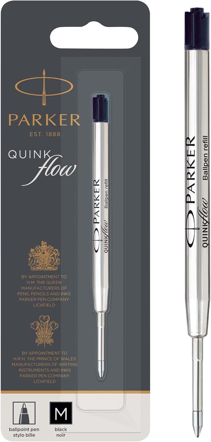 Parker Quinkflow Ballpoint Pen Ink Refill, Medium Tip by ParkerPen