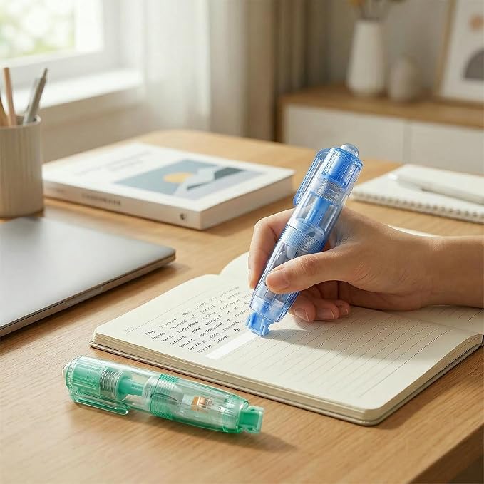 Refillable Retractable Correction Tape, Smooth Pull Out White Correction Tape - Image 6