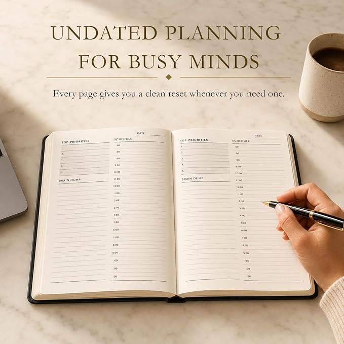 Time Blocking and ADHD Planner by Refine Days. 180 Undated Pages, To Do List - Image 5