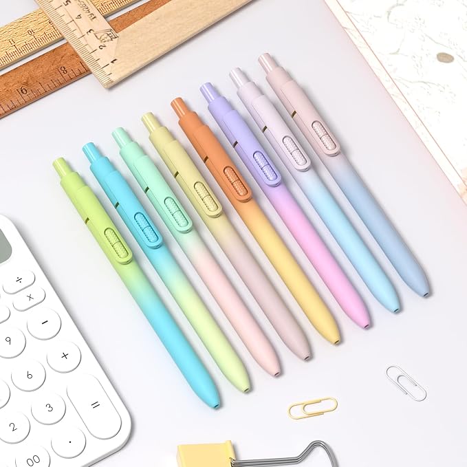 8 Pack Blue Gel Pens - Image 6