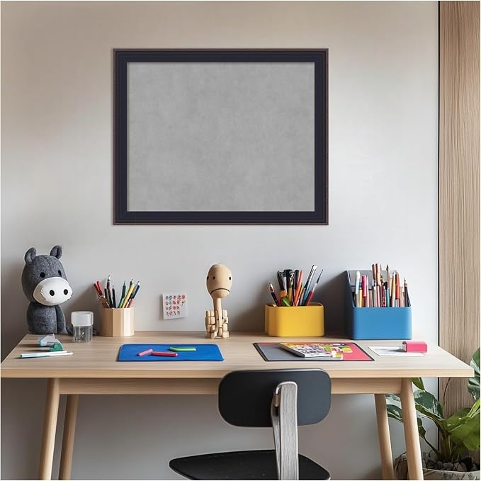 Amanti Art Black Framed Magnetic Board 19x23 Small Vision Board - Image 5