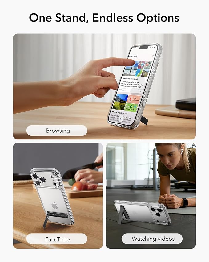 ESR Boost Phone Kickstand, Vertical and Horizontal Stand, Adjustable Angle - Image 9