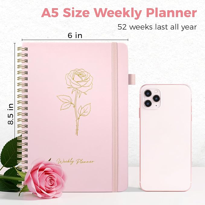 Oucaru Undated Weekly Planner, A5 To Do List Notebook - Image 2