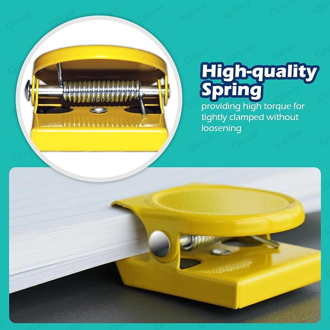 9 Pack Magnetic Clips for Classroom Whiteboard Refrigerator Fridge, 9 Colors - Image 4