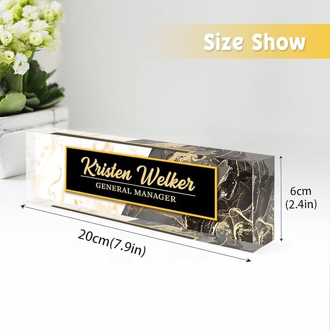 Desk Name Plate Personalized, Custom Name Plates - Image 6