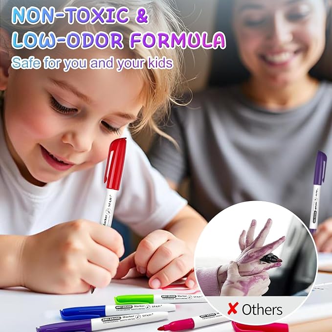 SFAIH Fine Tip Dry Erase Markers - Image 5