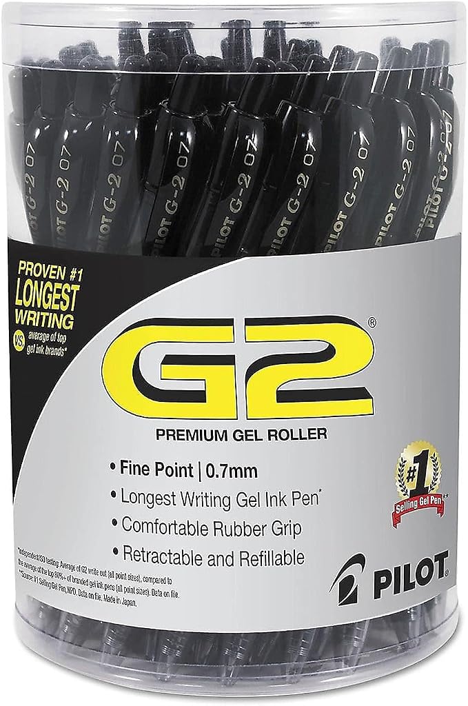 Pilot G2 Premium Gel Roller Pen, Retractable and Refillable, Fine Point 0.7 mm - Image 2