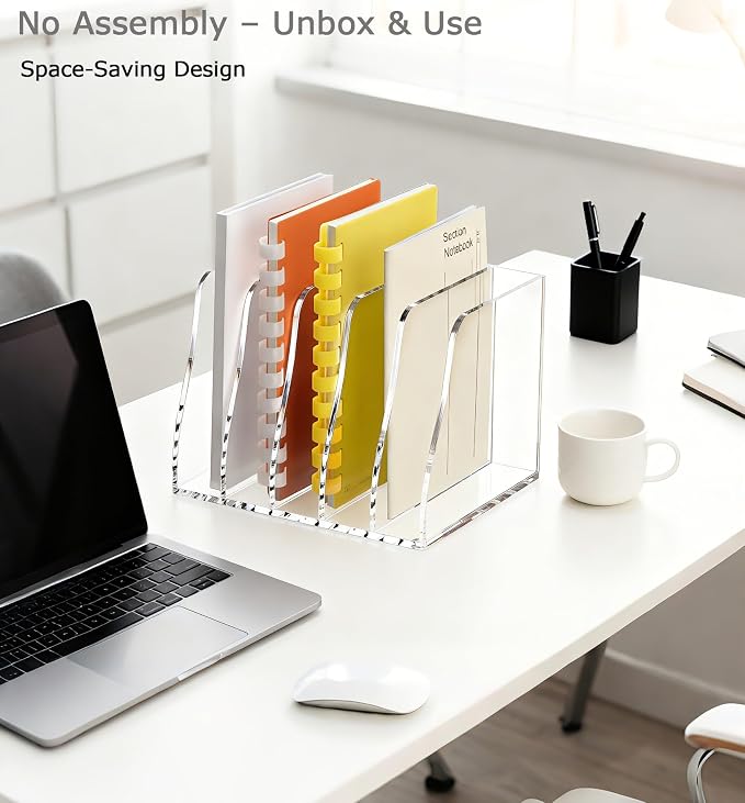 YUXUN Clear Acrylic File Folder Holder - Image 9