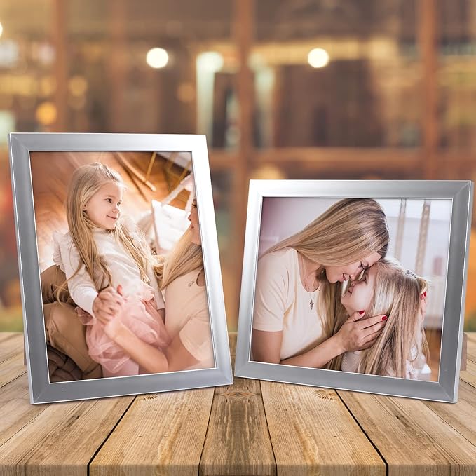 Giftgarden 8x10 Picture Frame Silver Set of 12 - Image 4