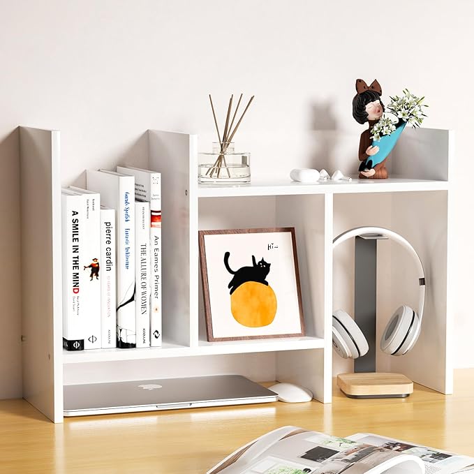 Desk Shelves Wood Desktop Orgnizer Shelf. Office Organization by FNBAR