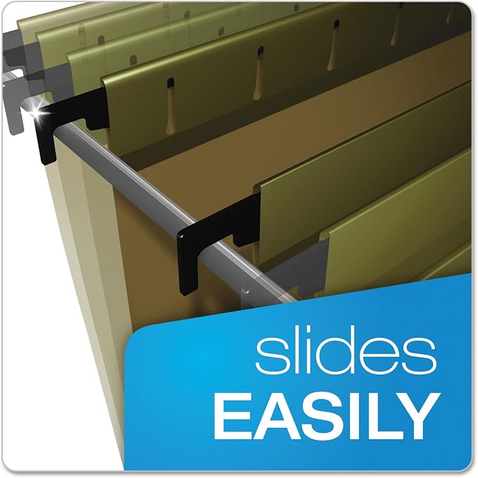Pendaflex SureHook Reinforced Hanging Folders, Letter Size, Standard Green - Image 3
