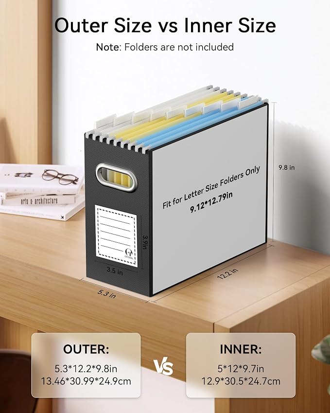 Oterri Cardboard File Organizer Box - Image 2