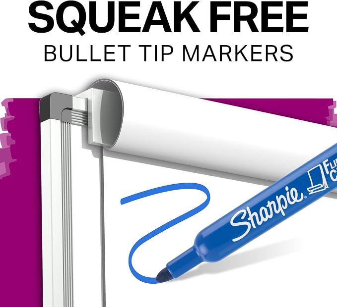 Sharpie Flip Chart Markers, Bullet Tip, Squeak-Free, Back to School, Teacher - Image 4