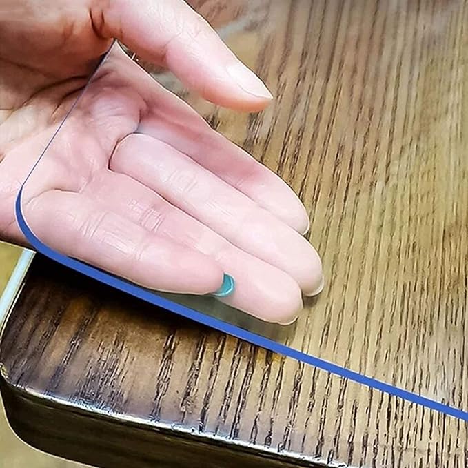 LovePads Clear Desk Mat 18 x 54 Inch, 1.5mm Thick Clear Table Protector by LovePads