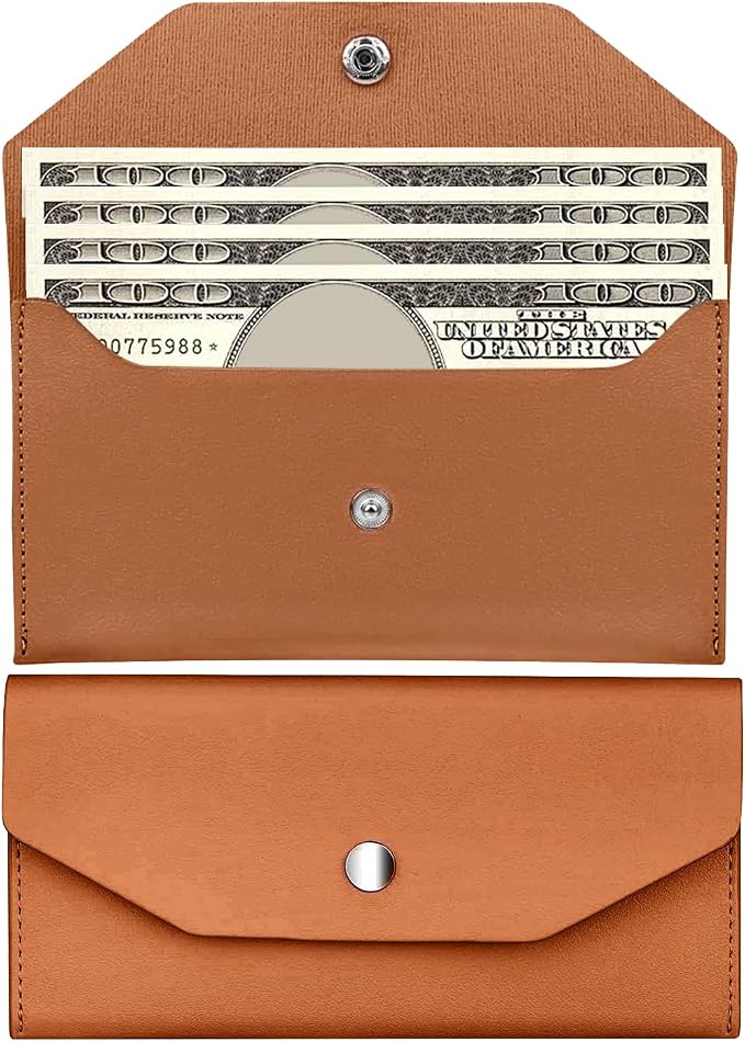 Pu Leather Cash Envelope Wallet by Unknown