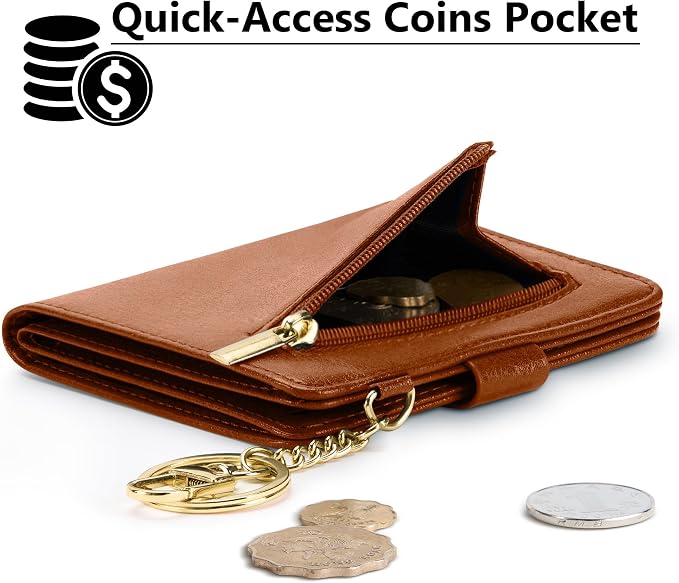 Airkit Small Wallet Women RFID, PU Leather Card Holder - Image 3