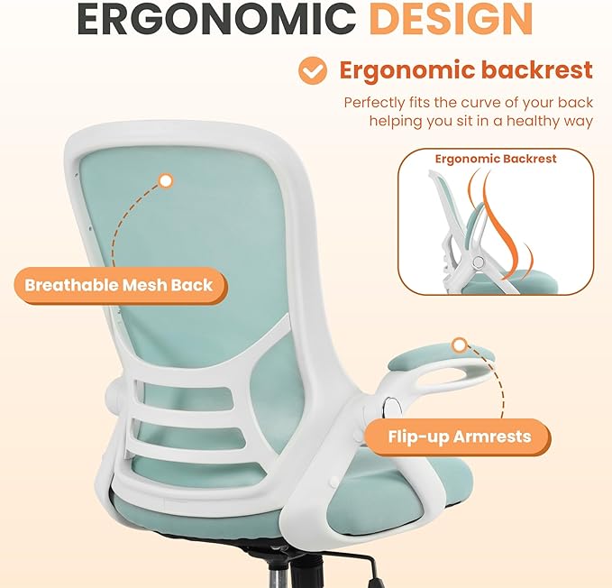 HYLONE Drafting Chair Tall Office, Ergonomic Standing Desk Stool Adjustable Drafting Chair Big Tall Drafting Office Chair Blue-DeskLoop Office