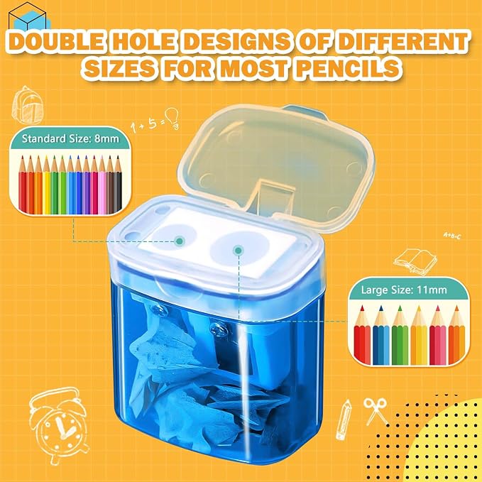 60 Pack Pencil Sharpener Bulk, Manual Pencil Sharpener - Image 3