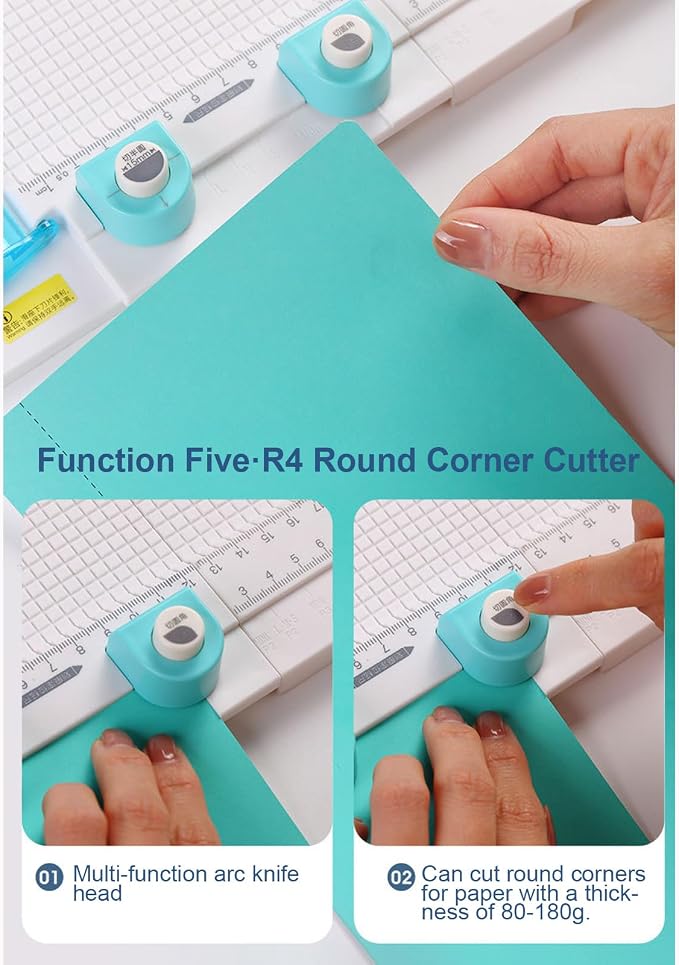Paper Trimmer Scoring Board Craft Paper Cutter Folding Scorer 7in1 - Image 5