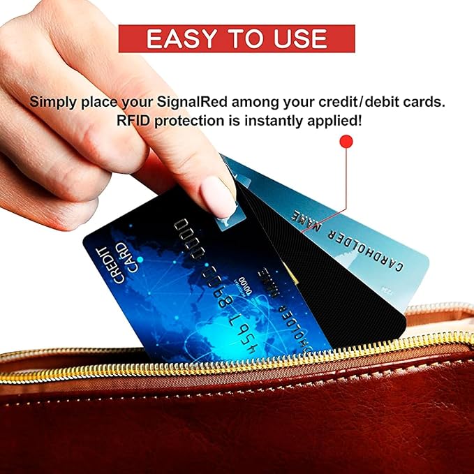 SaiTech IT 50 Pack RFID Blocking Card, One Card Protects Entire Wallet Purse - Image 6