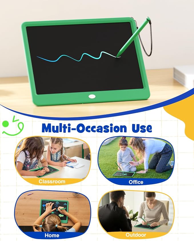 TEKFUN 16" LCD Writing Tablet for Kids Learning, Large Writing Pad for Homework - Image 2
