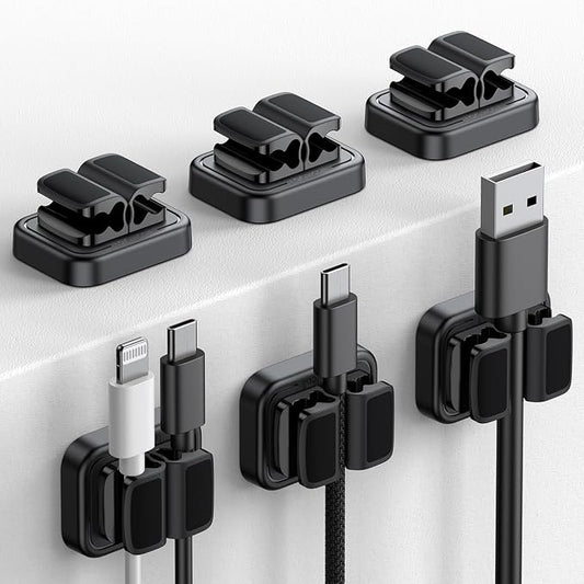 Lamicall 6Pack 3-in-1 Cord Spring Clip Holder by Lamicall