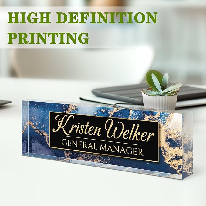 Personalized Office Name Plate for Desk - Image 3