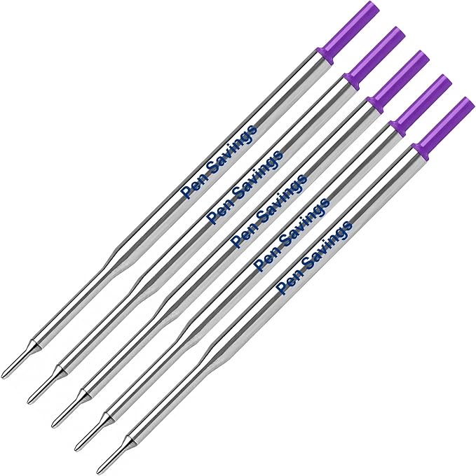 5 Pen Savings Ballpoint Pen Refills Compatible by PenSavings