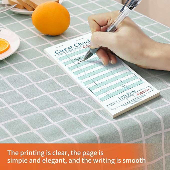 Guest Checks Books for Servers, Server Note Pads, Waitress Notepad for - Image 6