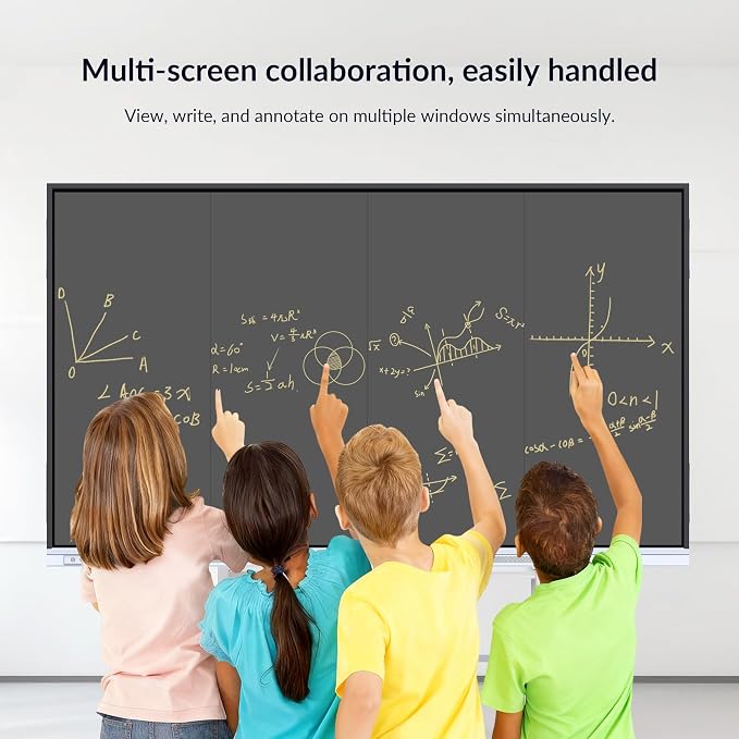 Smart Board, Built-in Digital Whiteboard, Wireless Casting, Split-Screen & - Image 3