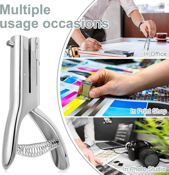 Chumia 2 Pcs Heavy Duty Hole Punch 2" Long Reach 1/8 Inch Paper Single One Hole - Image 7