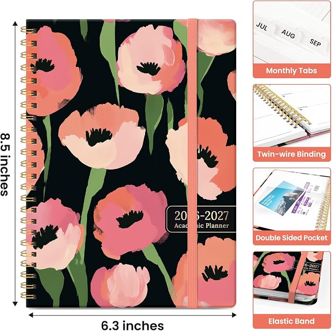 Planner 2026-2027, Academic Year Weekly and Monthly Calender Planner, from Jul - Image 4