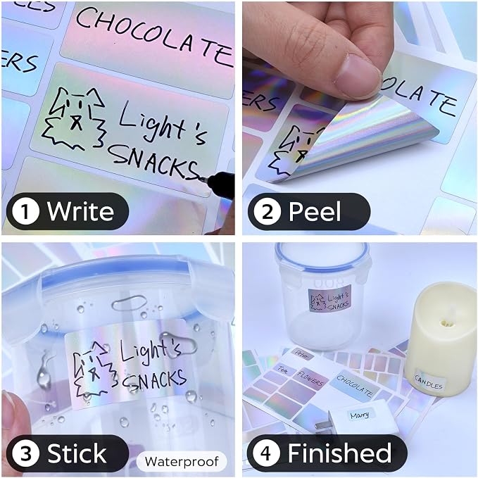 JIEHENG 170Pcs Laser Removable Labels - Image 2