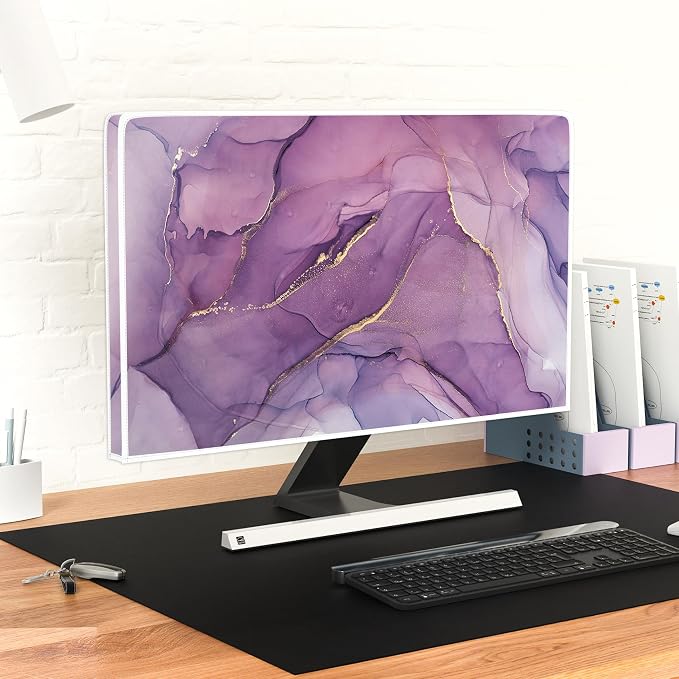 Baocicco Fashion Violet Marble Waterproof TV Dust Cover 70 Inch Anti-Static - Image 6