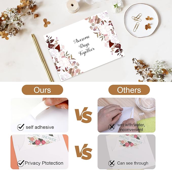 100 Pack Blank Invitations - Image 3
