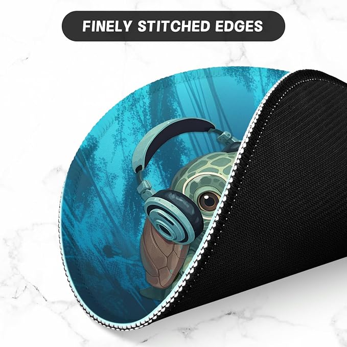 ITNRSIIET Round Mouse Pad with Stitched Edge Premium-Textured Waterproof - Image 4