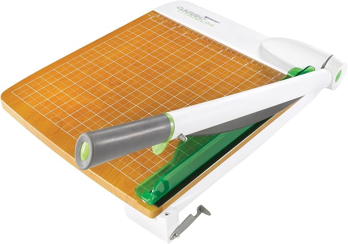 Westcott 16874 ‎15-Inch CarboTitanium Wood Base Guillotine Paper Cutter by Westcott