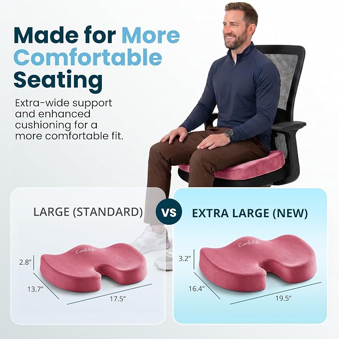 ComfiLife Extra Large Gel & Memory Foam Seat Cushion - Image 5