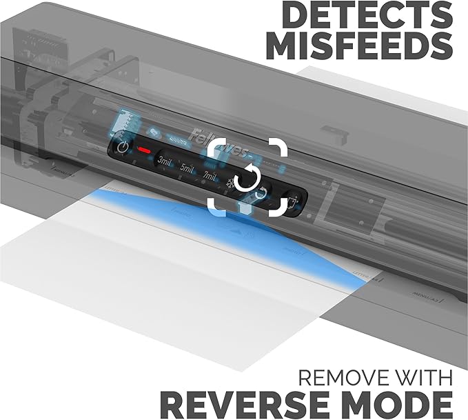Fellowes Amaris 125 laminator Machine, School or Office use, 12.5 max Width, with 10 Jam Free Laminating Sheets-DeskLoop Office