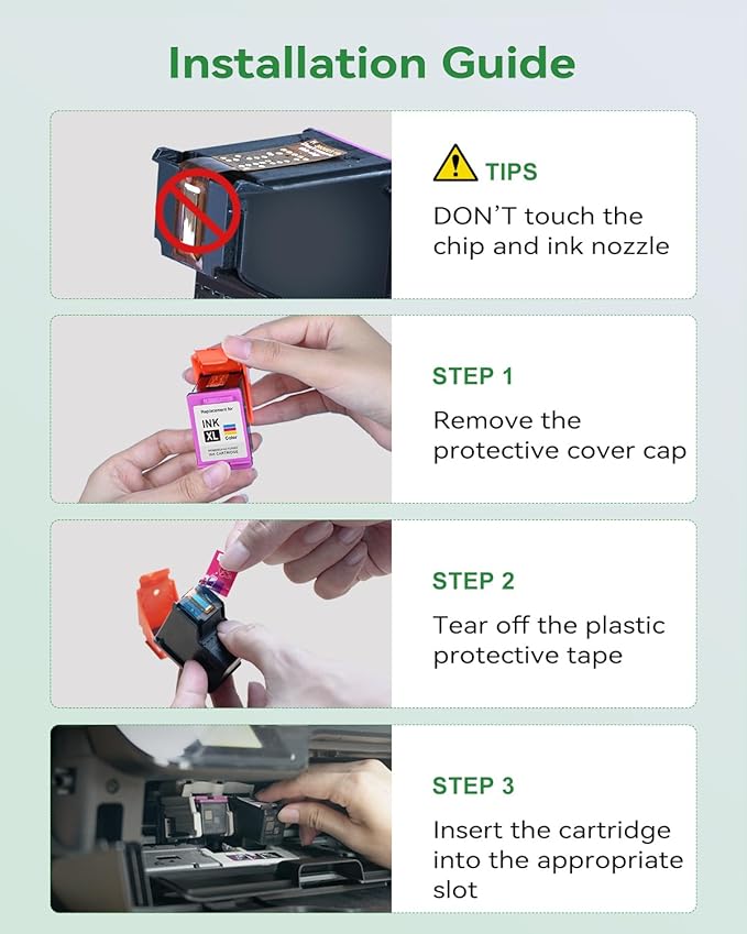 64XL Black and Color Ink Cartridge Remanufactured Replacement for HP Ink 64 HP64 HP64XL Combo Pack Compatible with HP Envy Photo 7800 7855 7858 7100 7155 6200 6255 Tango X Series Printers-DeskLoop Office