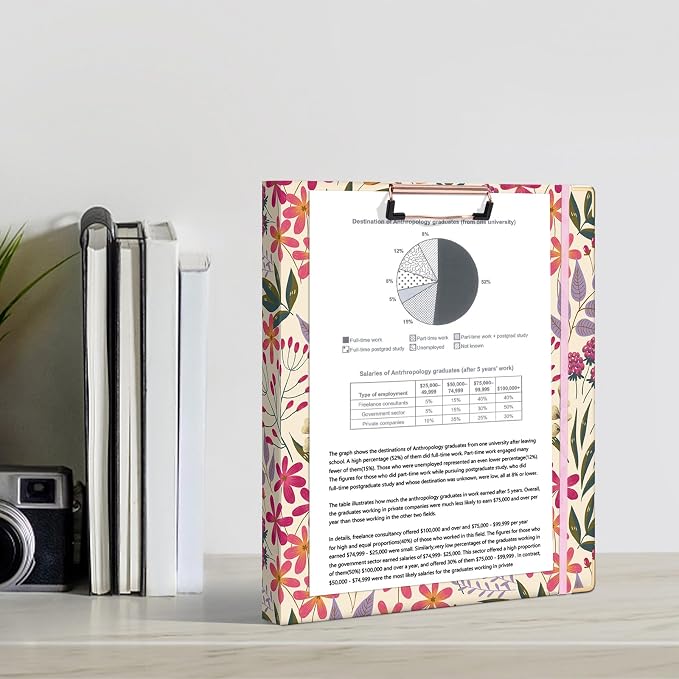 Ospelelf 3 Ring Binder, 1/2 Inch, Cute Floral Binder - Image 7