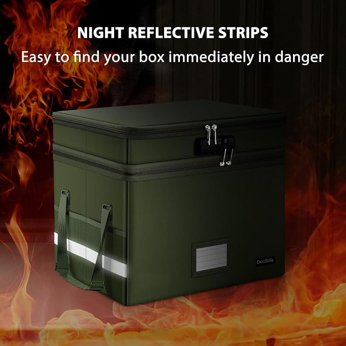 DocSafe File Box with Lock, Portable Home Office Filing Cabinet - Image 7
