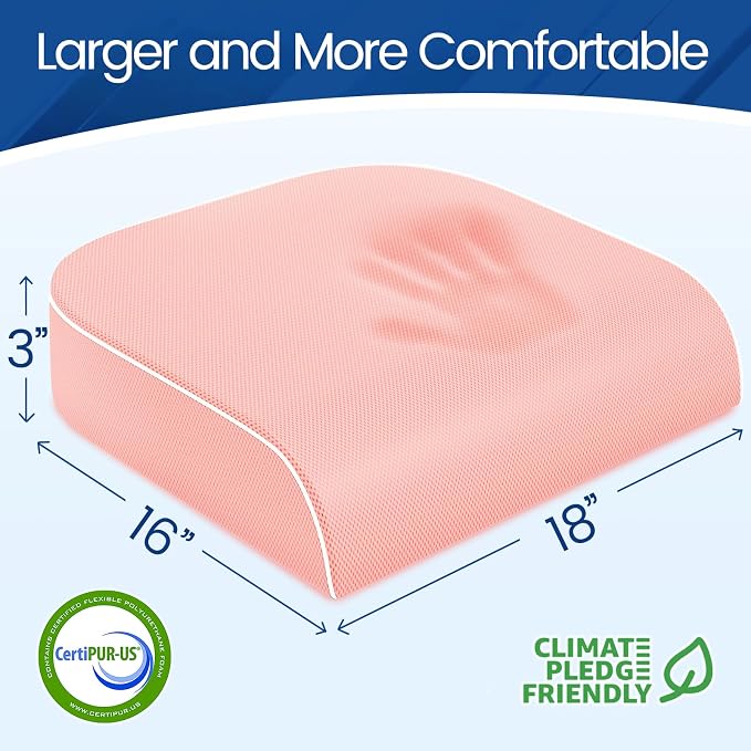 SweetSlubr Seat Cushion for Tailbone Pain Relief, Office Chair Cushion - Image 2