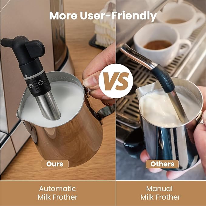 Gevi Espresso Expresso Machine 20 Bar with Auto Milk Frother, Professional Espresso Maker with Steam Wand, Compact Stainless Steel Cappuccino & Latte Machine, Gift for Coffee Lover, Home Baristas-DeskLoop Office