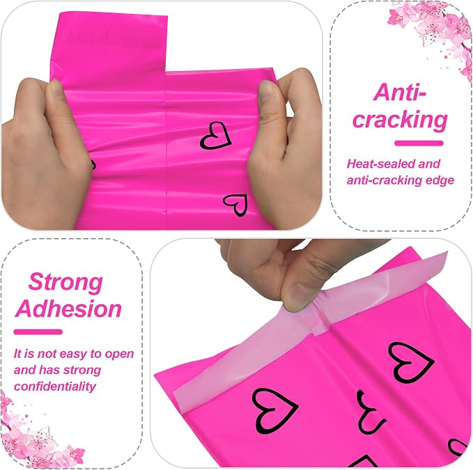 JinRuiKJ Thank You Poly Mailer 6x9 Inch 100 PCS, Shipping Bags - Image 4