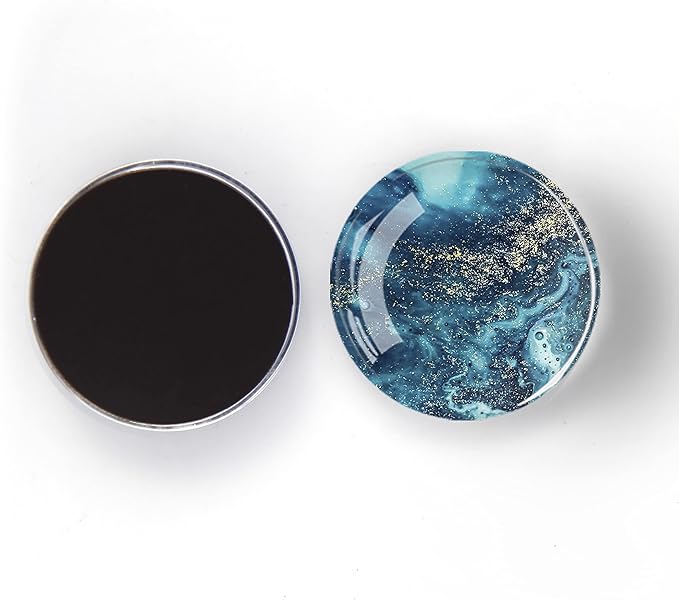 12Pcs Glass Strong Magnetic Refrigerator Magnet Fridge Sticker,Marble Crystal Fridge Magnets Decoration for Crafts,Strong Fridge Magnets for Kitchen, School,Office Whiteboard, Cabinet and Dishwasher-DeskLoop Office
