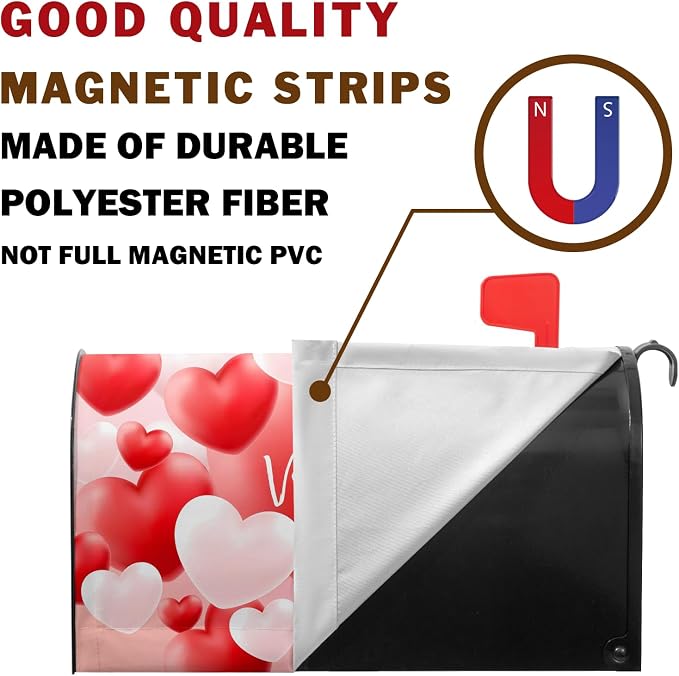Valentine Mailbox Covers Magnetic Valentine‘s Day Mail Box Cover Valentines - Image 5